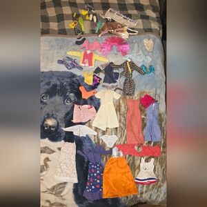 Barbie Multi-Color Doll Clothes Lot - Pink, Orange, Blue, Yellow, Red, White